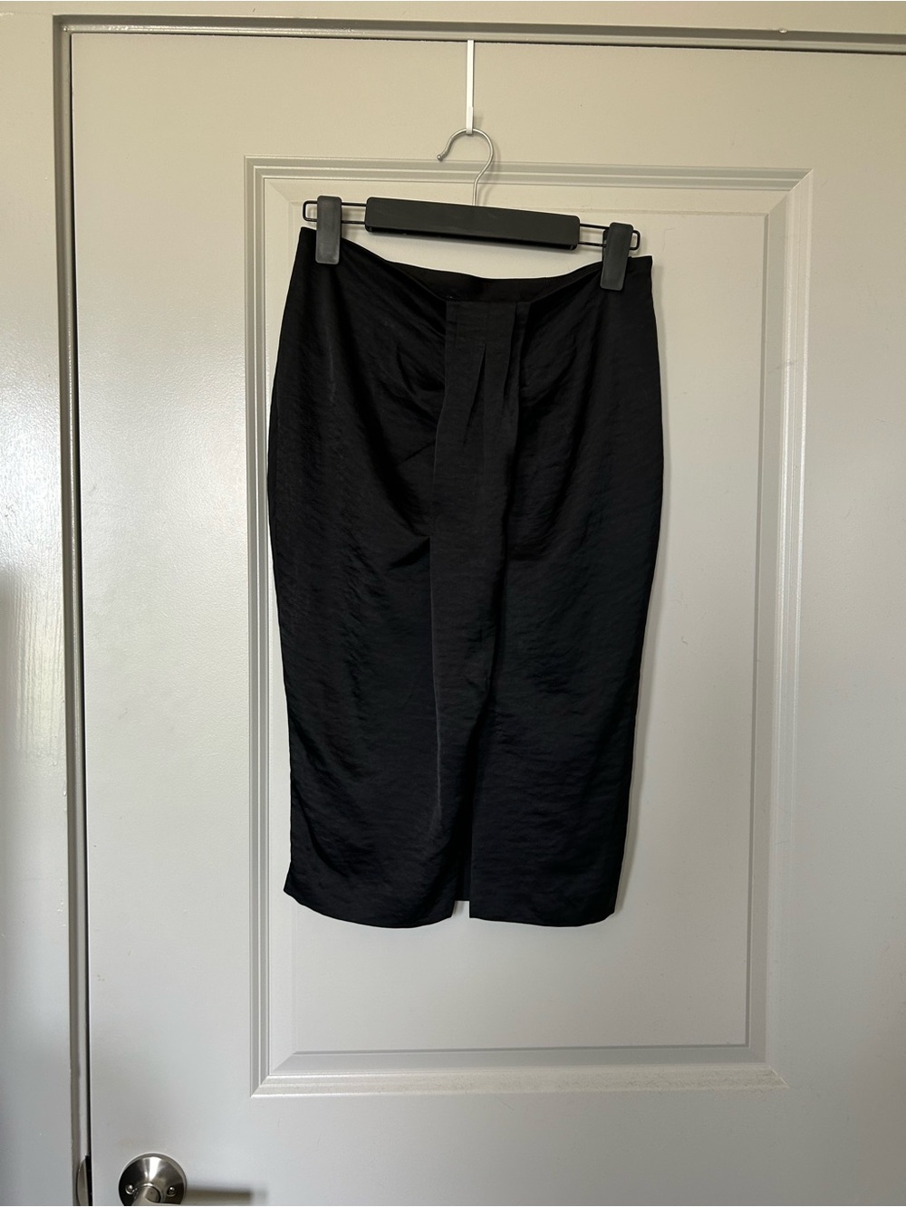 Express Black Pencil Skirt with Front Pleat